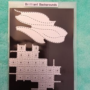 Stampin' Up! Brilliant Backgrounds Die-Cut Accents in White and Aqua